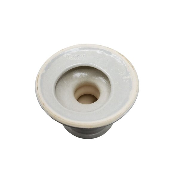 Vintage Platzgraff Yorktowne Stoneware Candle Holder With Blue Floral Design - Picture 6 of 6